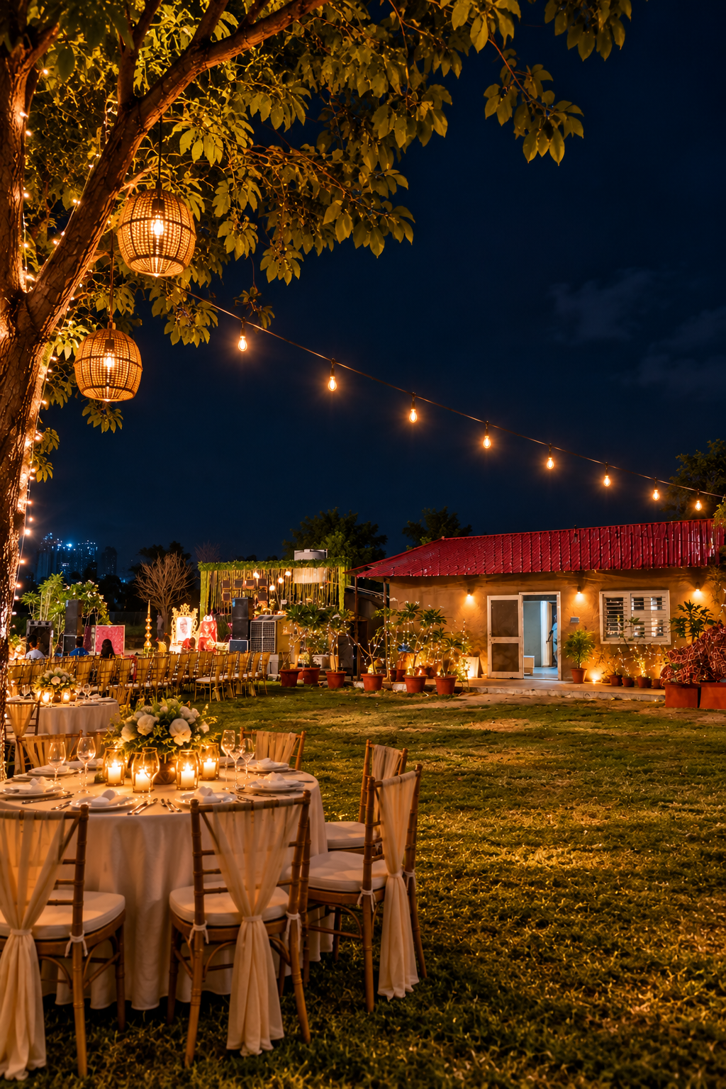 Guests relaxing in the Trullo Farmhouse garden